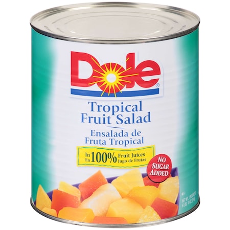 Dole Dole In 100% Juice Tropical Fruit Salad #10 Can, PK6 09060